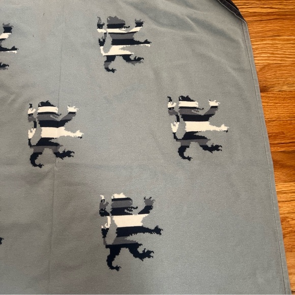 JUICY COUTURE Blue Baby Blanket Soft 34” Square - Picture 5 of 8